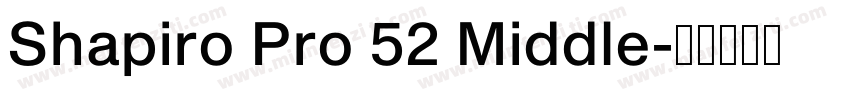 Shapiro Pro 52 Middle字体转换